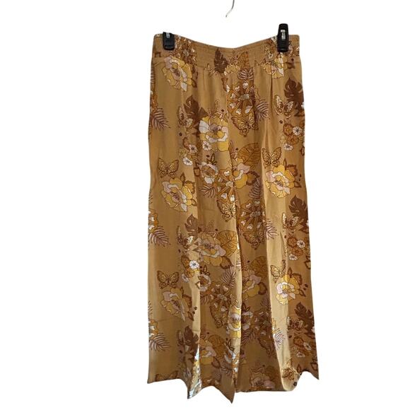 VOLCOM NWT $56 Sun Keep Pant Pull-on Tropic Yellow Floral Size M - Picture 4 of 11